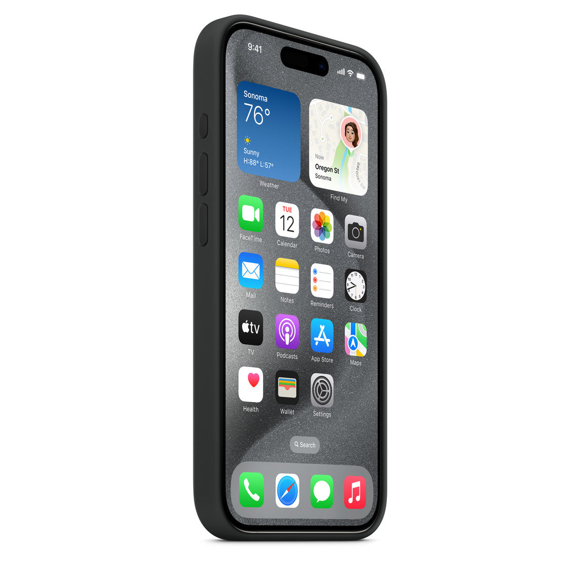 Apple iPhone 15 Pro Max Silikon Magsafe Case Siyah