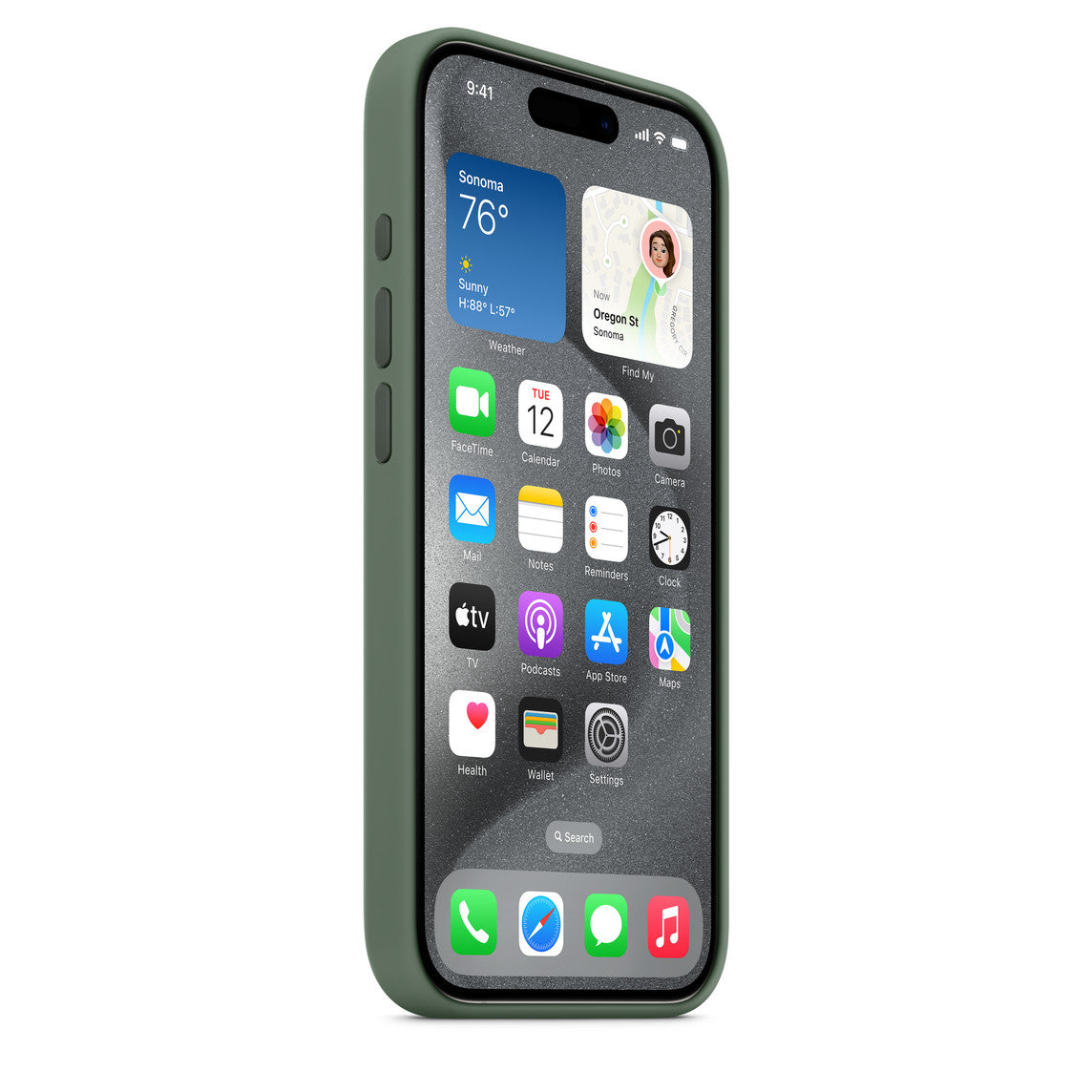 Apple iPhone 14 Pro Silikon Magsafe Case Kaktüs Yeşili
