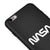 iPhone 6 Plus Nasa White Logo Telefon Kılıfı - Renkli Silikon - Siyah