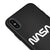 iPhone X Nasa White Logo Telefon Kılıfı - Renkli Silikon - Siyah