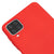 Samsung A12 Nasa Red Logo Telefon Kılıfı - Renkli Silikon - Kırmızı