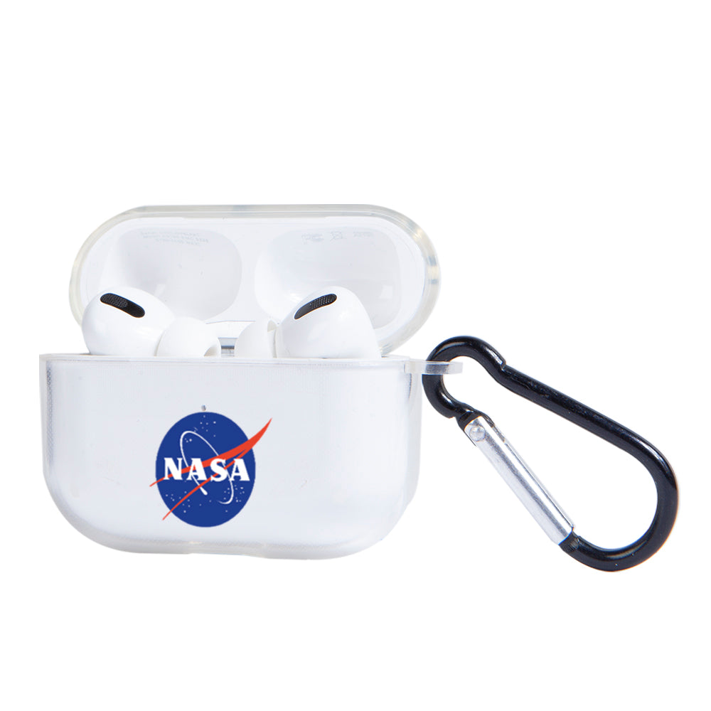 Apple AirPods Pro 3 Nasa Logo Şeffaf Kılıfı