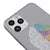 iPhone 11 Pro Beyin Telefon Kılıfı - Renkli Silikon - Gri