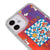 iPhone 12 Stay Groovy Telefon Kılıfı - Neon - Violet