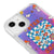 iPhone 13 Mini Stay Groovy Telefon Kılıfı - Neon - Violet