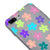 iPhone 8 Plus Colorful Flowers Telefon Kılıfı - Renkli Silikon - Gri