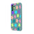 Samsung A13 Colorful Flowers Telefon Kılıfı - Renkli Silikon - Haki