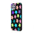 Samsung A22 Colorful Flowers Telefon Kılıfı - Renkli Silikon - Siyah