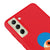 Samsung S21 Oliz Eye Telefon Kılıfı - Renkli Silikon - Kırmızı
