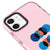 iPhone 12 Oliz Circular Telefon Kılıfı - Artycase - Simli Pembe