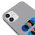 iPhone 12 Oliz Circular Telefon Kılıfı - Renkli Silikon - Gri