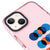 iPhone 15 Oliz Circular Telefon Kılıfı - Artycase - Simli Pembe