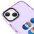 iPhone 13 Oliz Dairesel Telefon Kılıfı - Artycase - Simli Mor
