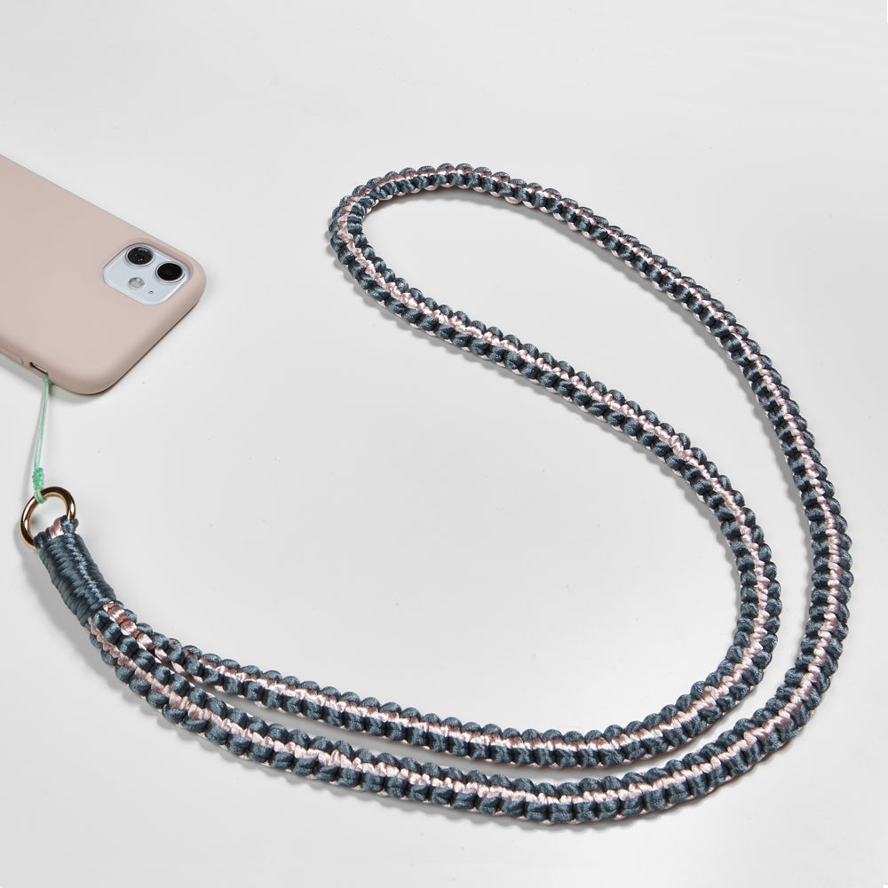 Telefon Boyun Askılığı Pembe Gri