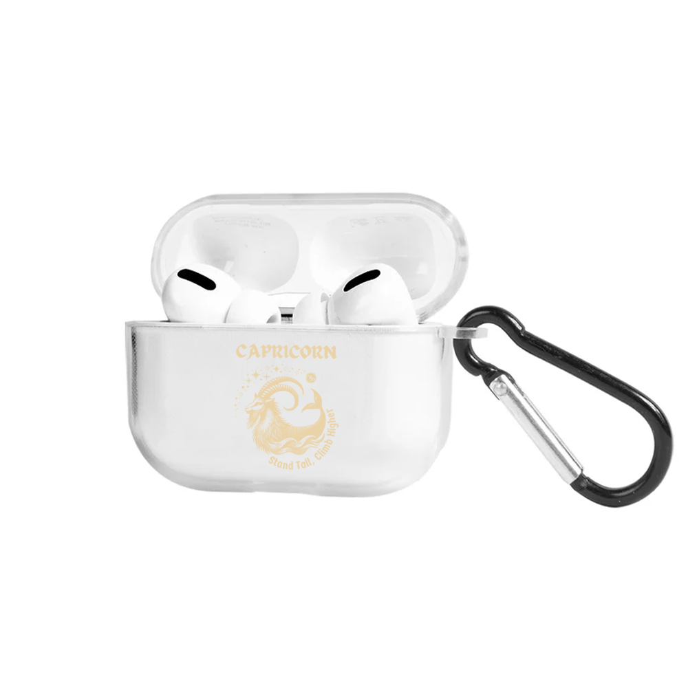 Apple AirPods Pro Burçlar Capricorn Astrology Şeffaf Kılıf