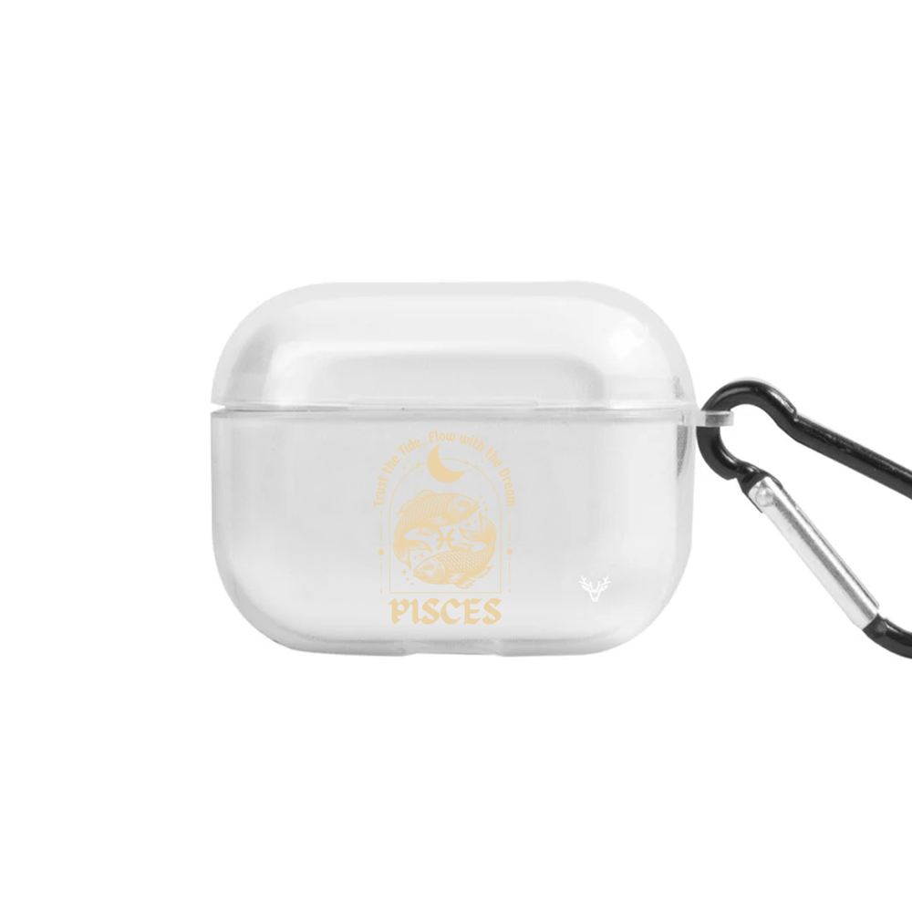 Apple AirPods Pro 3 Burçlar Pisces Astrology Şeffaf Kılıf