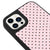 iPhone 13 Pro Pembe Siyah Benekler Telefon Kılıfı - Glossy - Popsoketsiz