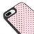 iPhone 8 Plus Pembe Siyah Benekler Telefon Kılıfı - Glossy - Popsoketsiz