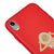 iPhone XR Şeyma Poz Telefon Kılıfı - Renkli Silikon - Kırmızı