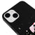 iPhone 13 Mini Üçüncü Göz Telefon Kılıfı - Renkli Silikon - Siyah