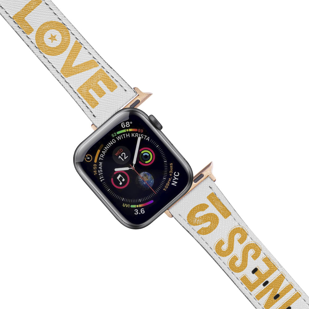 Rose gold apple watch with yellow band store