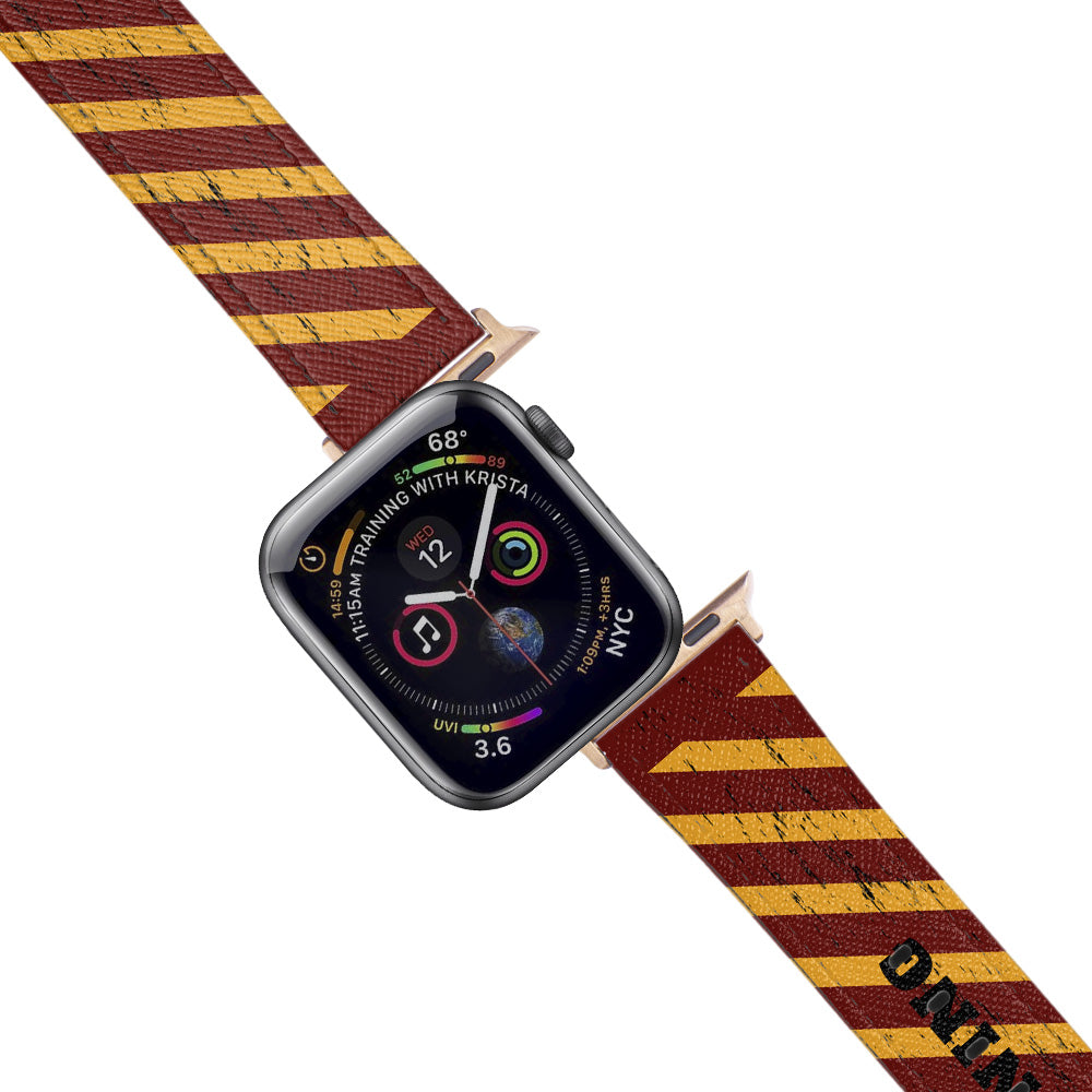 Apple Watch Red Band Warning Desenli Kordon