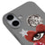 iPhone 16 StarGirl Telefon Kılıfı - Renkli Silikon - Gri