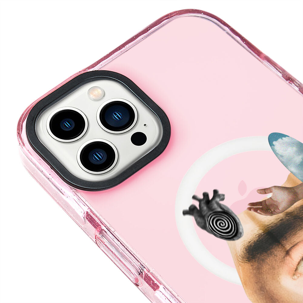 MagsafeliArtycaseSimliPembe