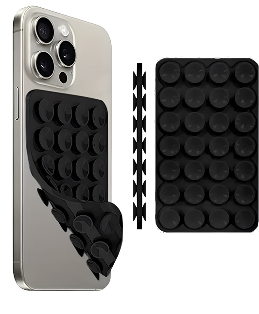 Çift Taraflı Telefon Vantuzu Siyah