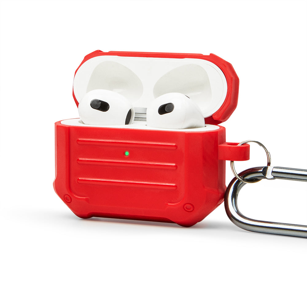 Apple AirPods 3 Carbonfiber Red Kılıfı