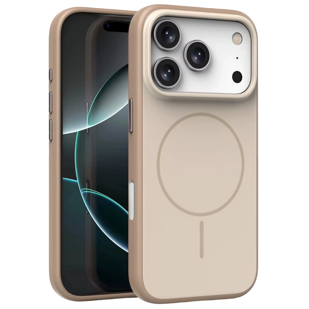 iPhone 17 Pro Max Neva Magsafe Telefon Kılıfı Krem