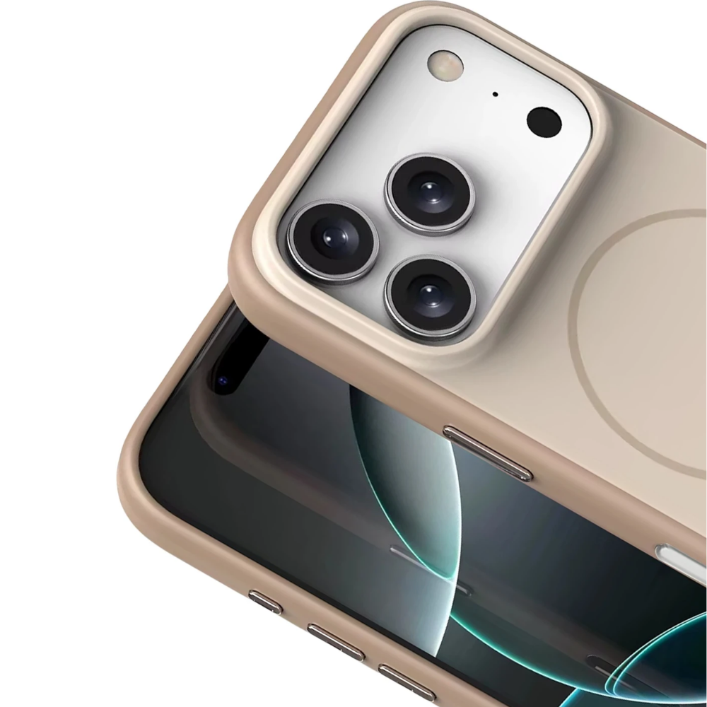 iPhone 17 Pro Max Neva Magsafe Telefon Kılıfı Krem