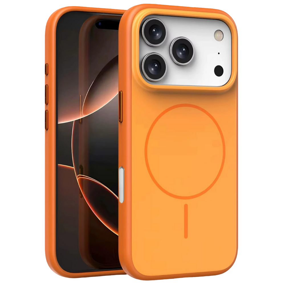 iPhone 17 Pro Max Neva Magsafe Telefon Kılıfı Turuncu