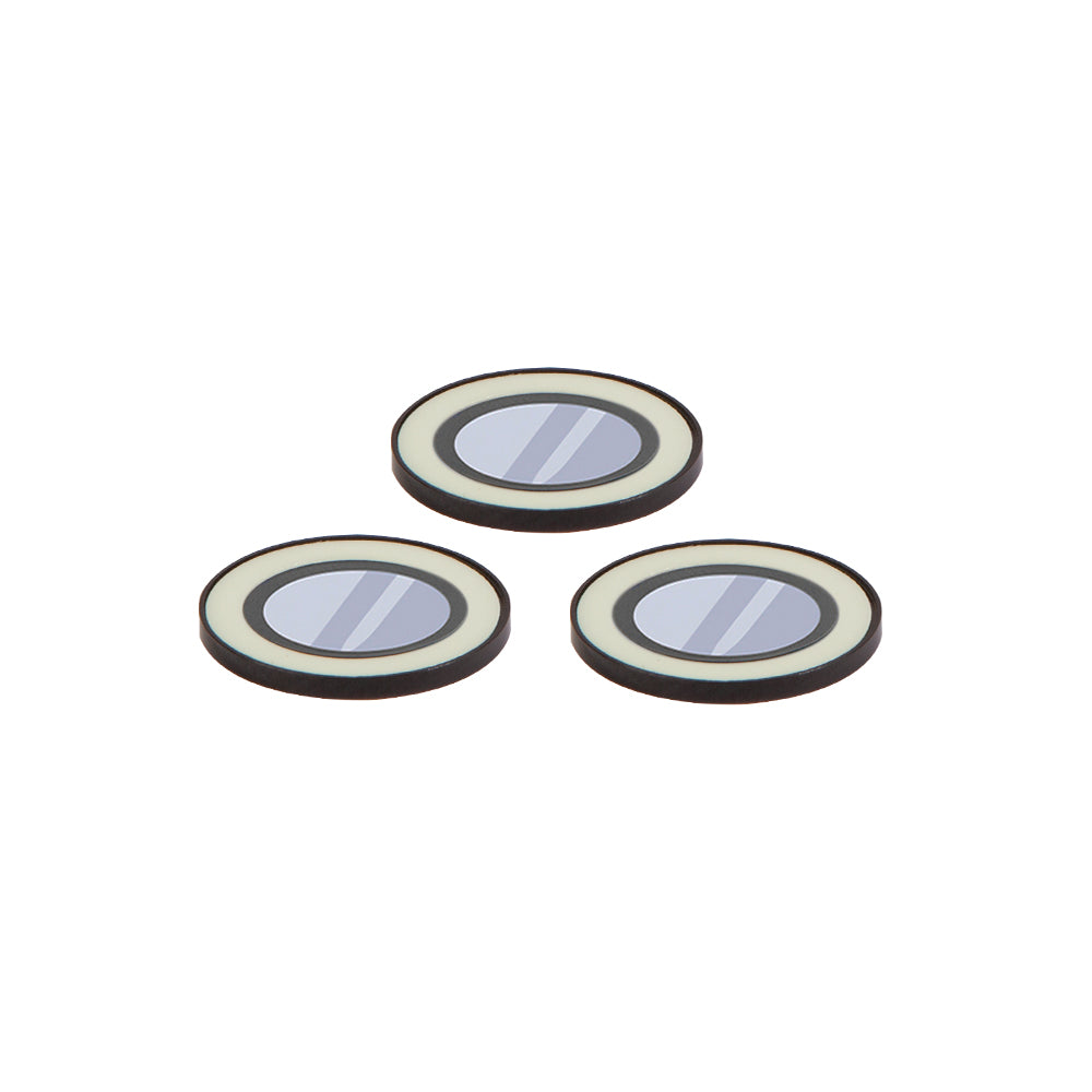 iPhone Kamera Koruyucu Fosforlu Ring Beyaz