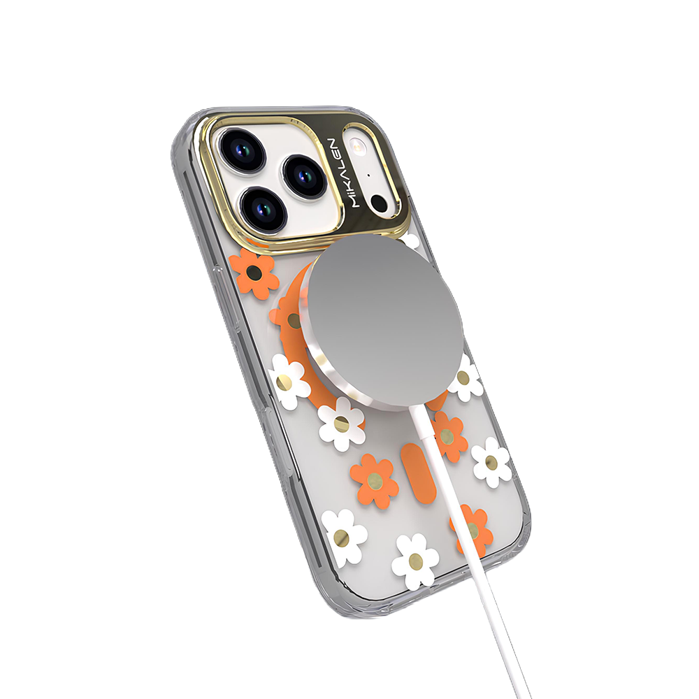 iPhone 16 Pro Max Mikalen Beyaz Papatya Telefon Kılıfı