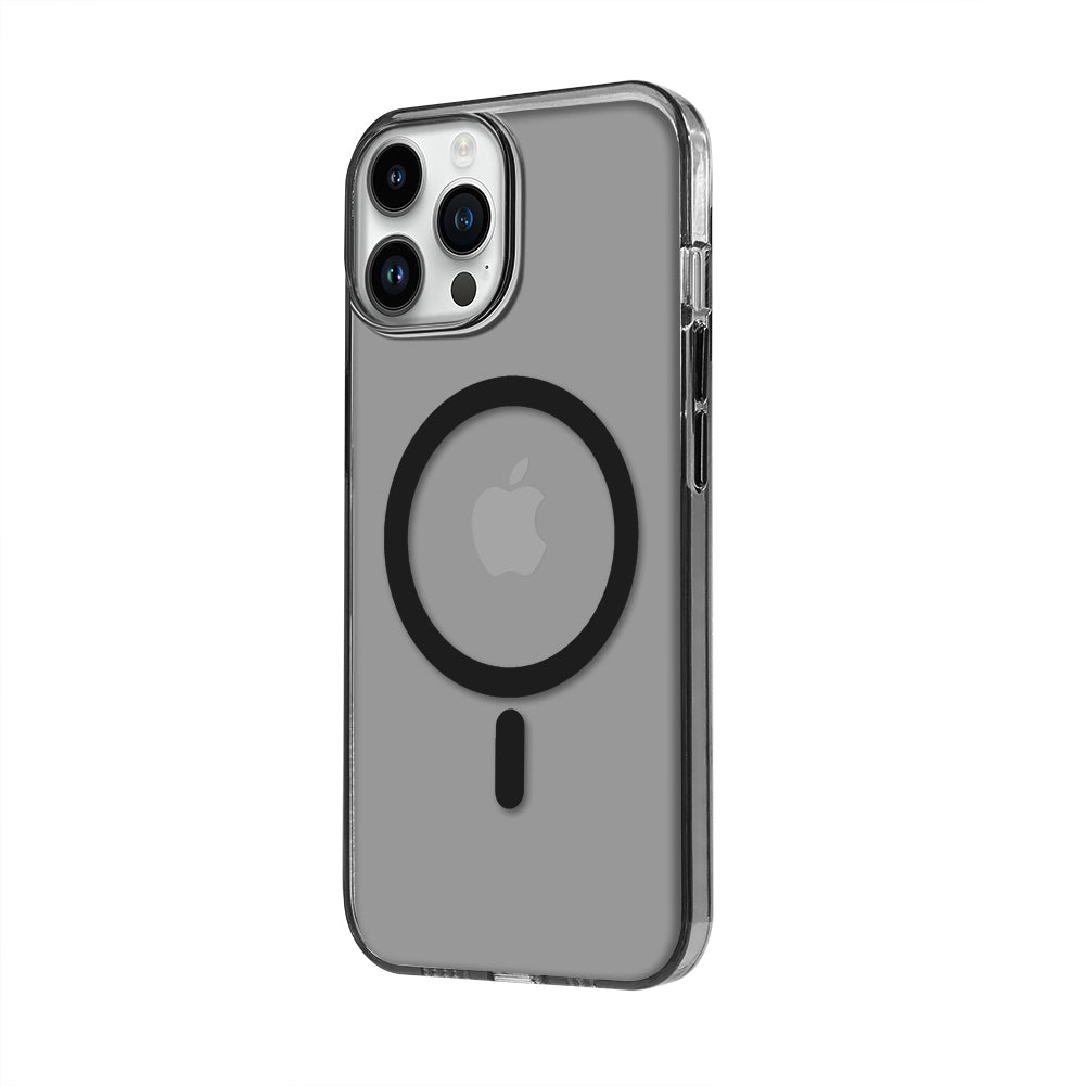 Apple iPhone 12 Pro Max Renkli Mika Magsafe Siyah