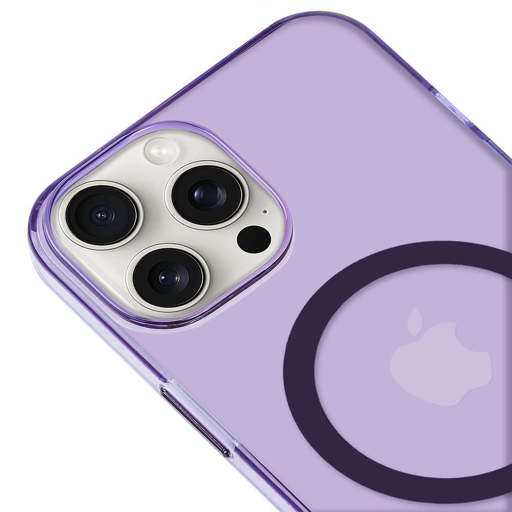Apple iPhone 14 Pro Max Renkli Mika Magsafe Mor