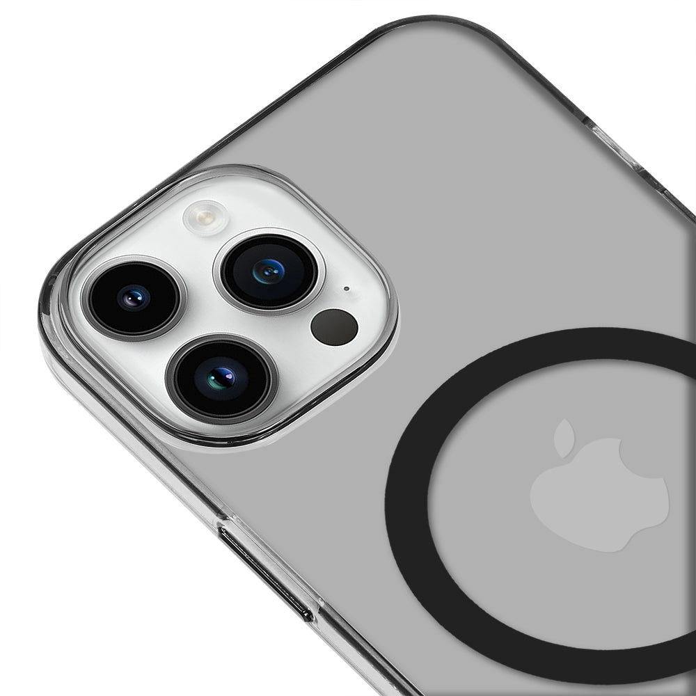Apple iPhone 12 Pro Max Renkli Mika Magsafe Siyah