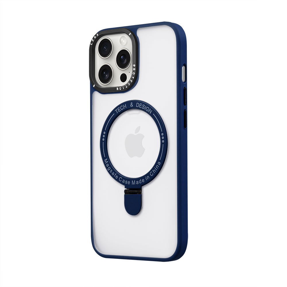 Apple iPhone 15 Pro Max Magnet Standlı Magsafe Lacivert