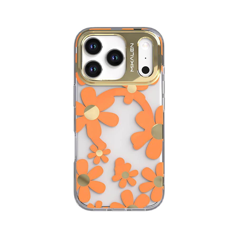iPhone 16 Pro Max Mikalen Çiçekli Telefon Kılıfı