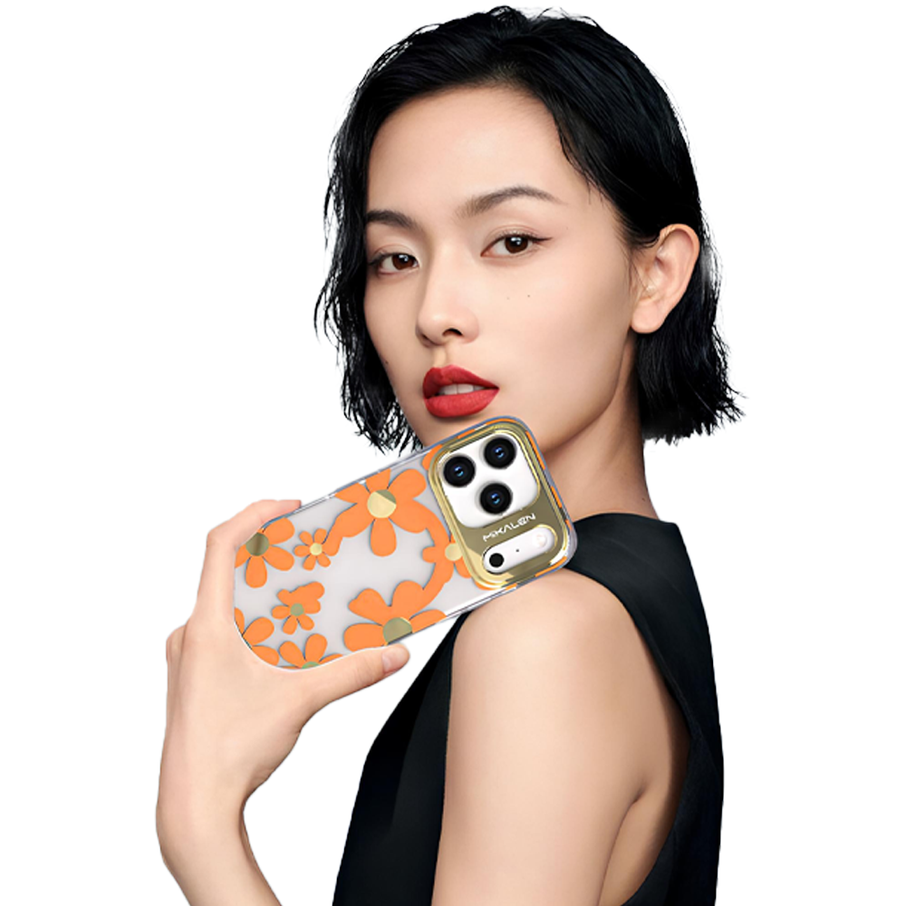 iPhone 16 Pro Max Mikalen Çiçekli Telefon Kılıfı