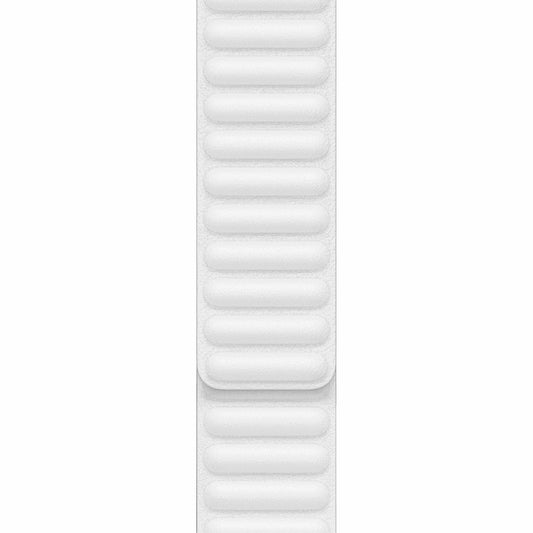 Apple Watch Baklalı Deri Beyaz Saat Kordonu