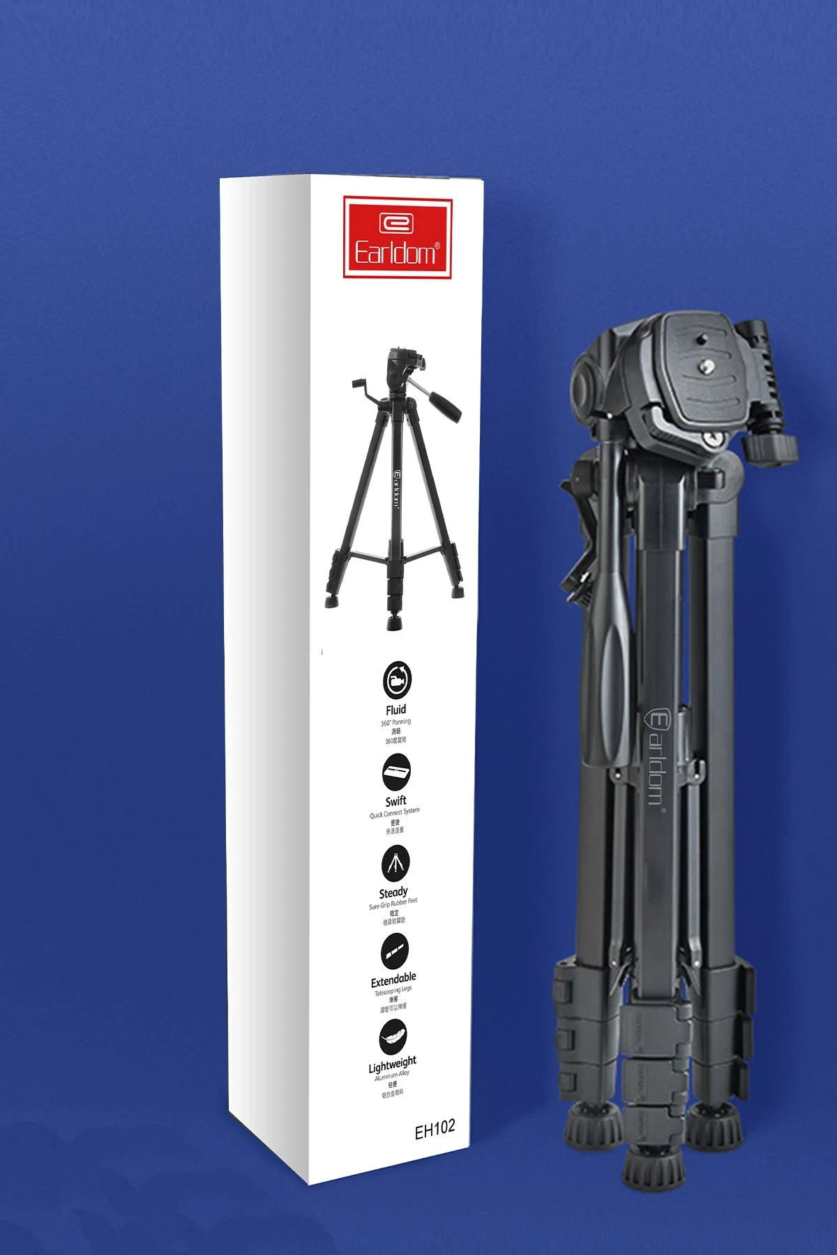 Earldom 1.5M Ayarlanabilir Tripod - Siyah