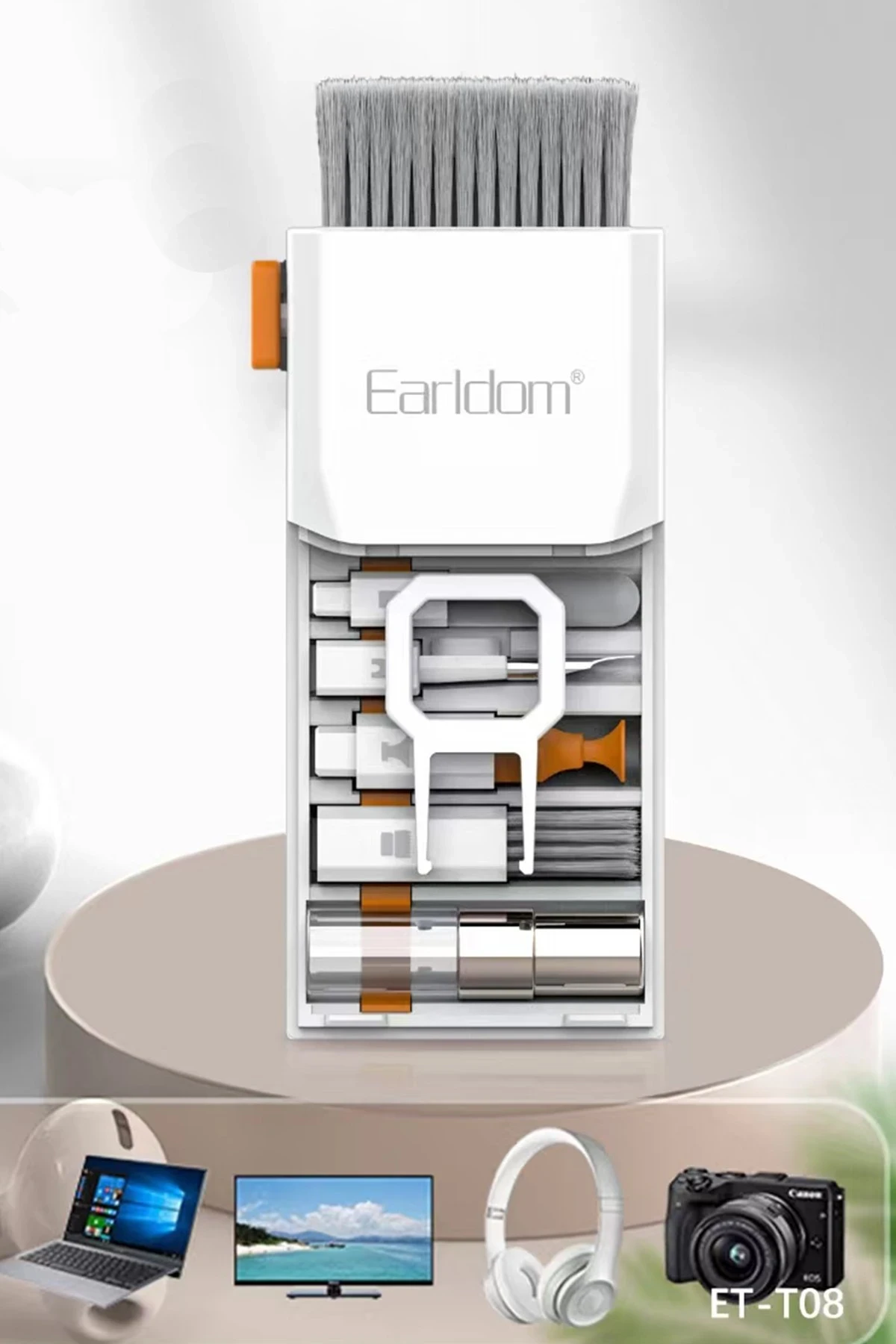 Earldom Çok Fonksiyonlu Temizleme Kiti - Beyaz