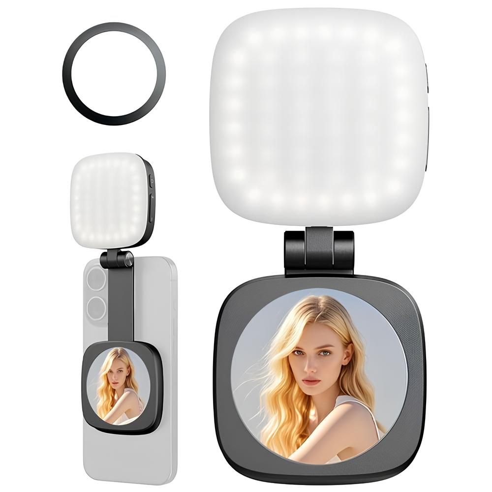 Magsafe Fonksiyonlu Ayna ve Şarj Özellikli Selfie Işığı