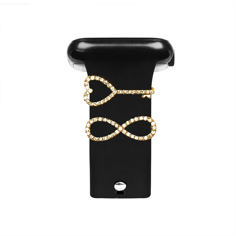 Apple Watch Charm Gold Infinity Key Kordon Aksesuarı