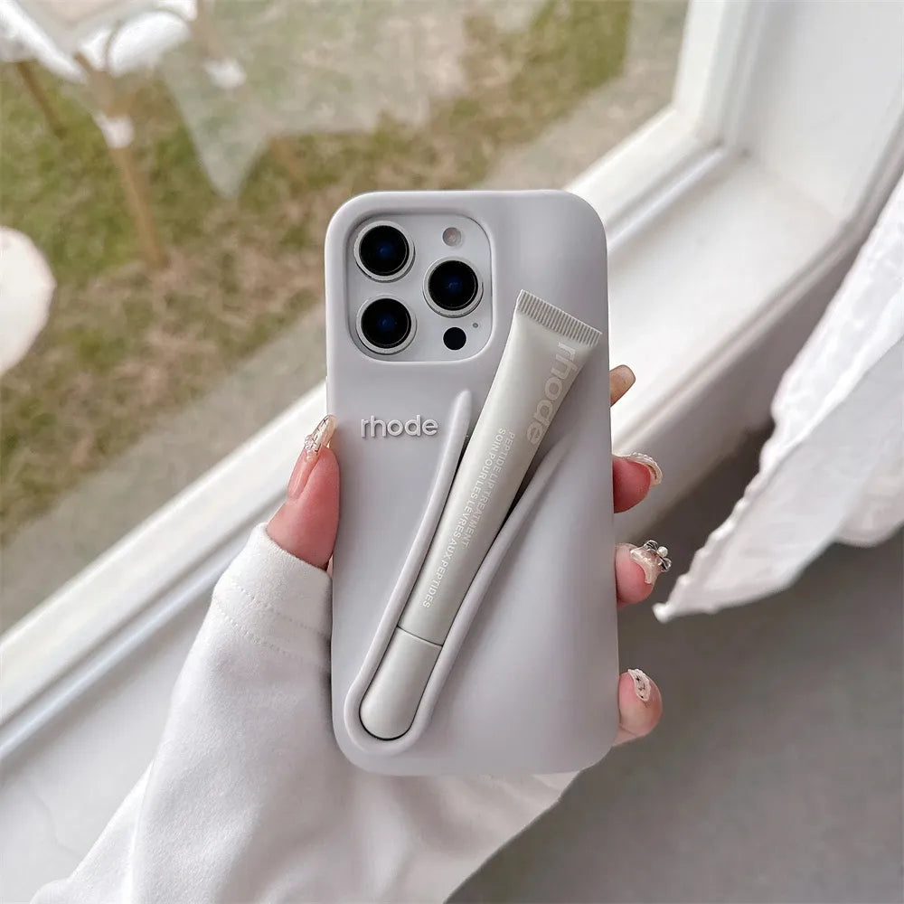 Rhode Lips Case Gri (Replika)