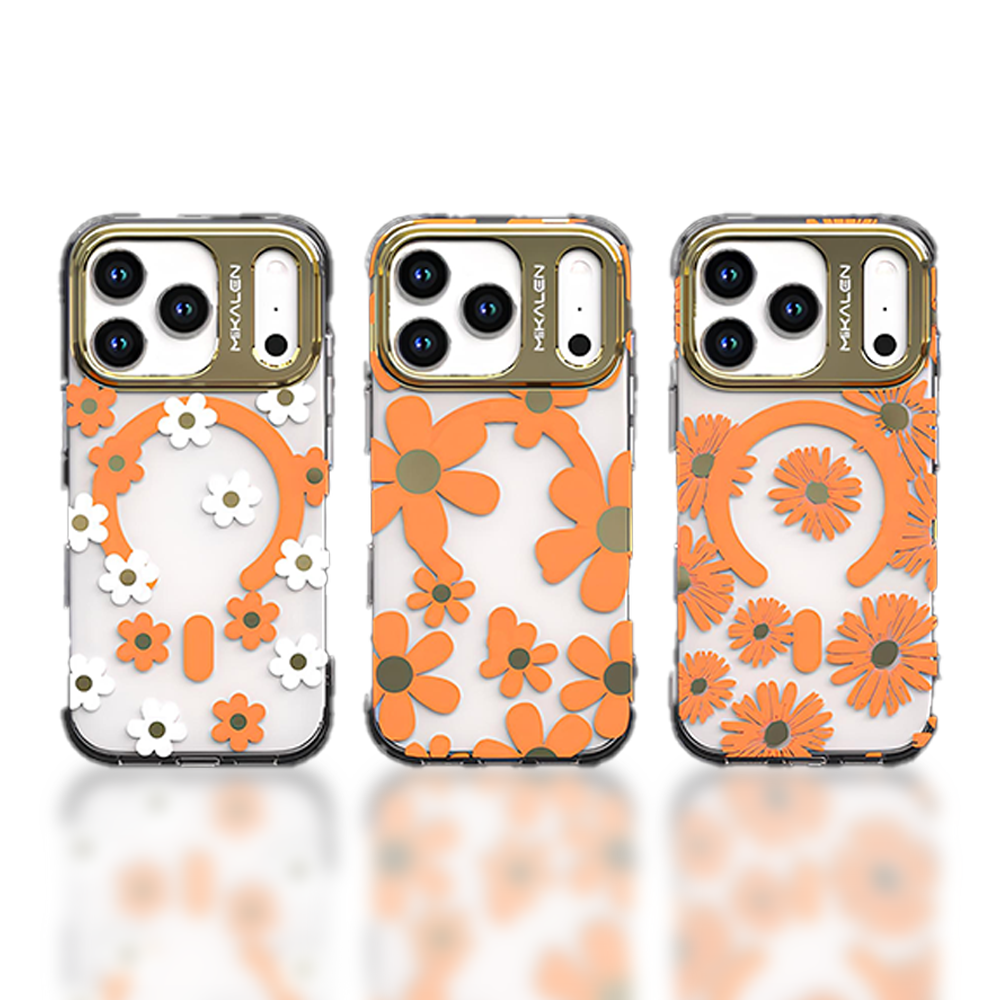 iPhone 16 Pro Max Mikalen Beyaz Papatya Telefon Kılıfı