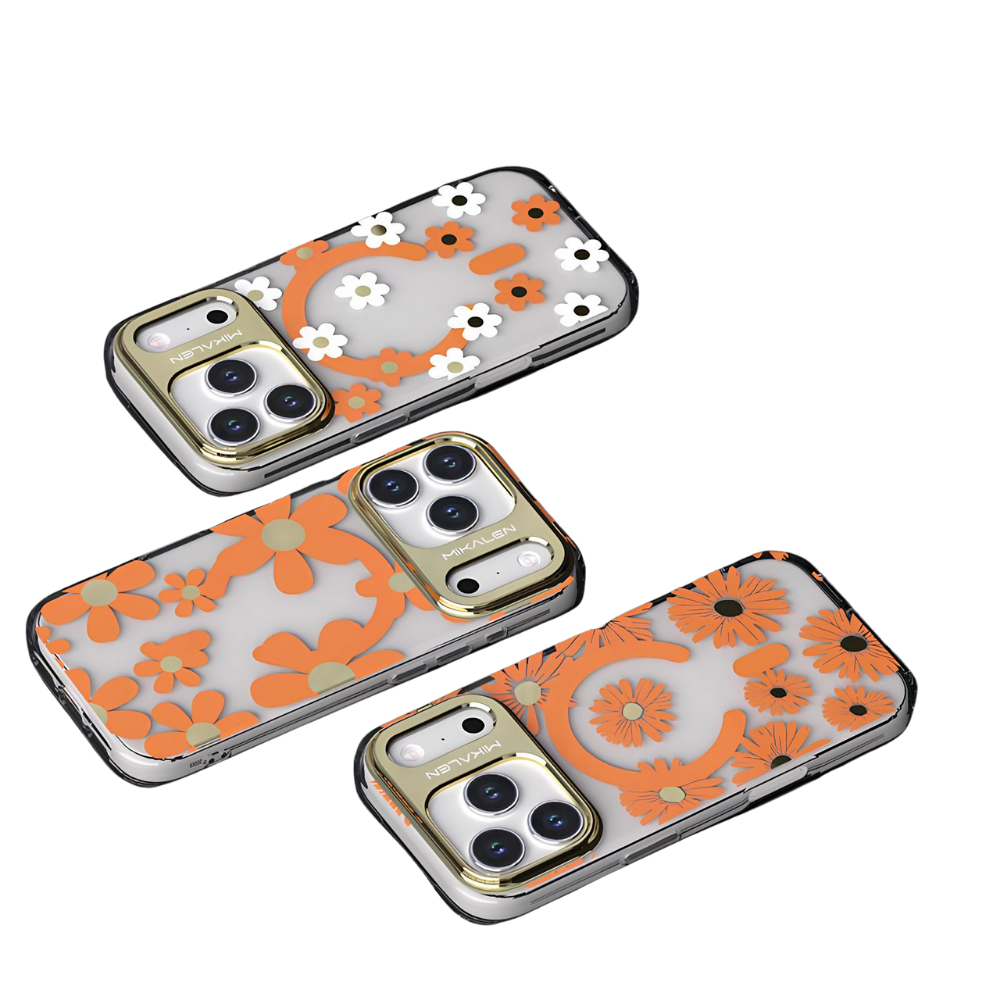 iPhone 16 Pro Max Mikalen Beyaz Papatya Telefon Kılıfı