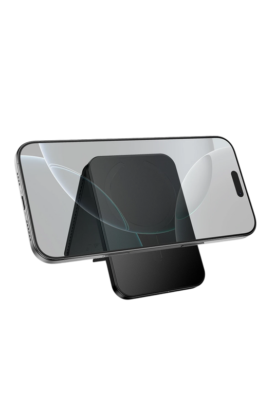 Hoco Tiger Smart Apple Find My Özellikli Kablosuz Şarj Destekli Magsafe Kartlık - Siyah